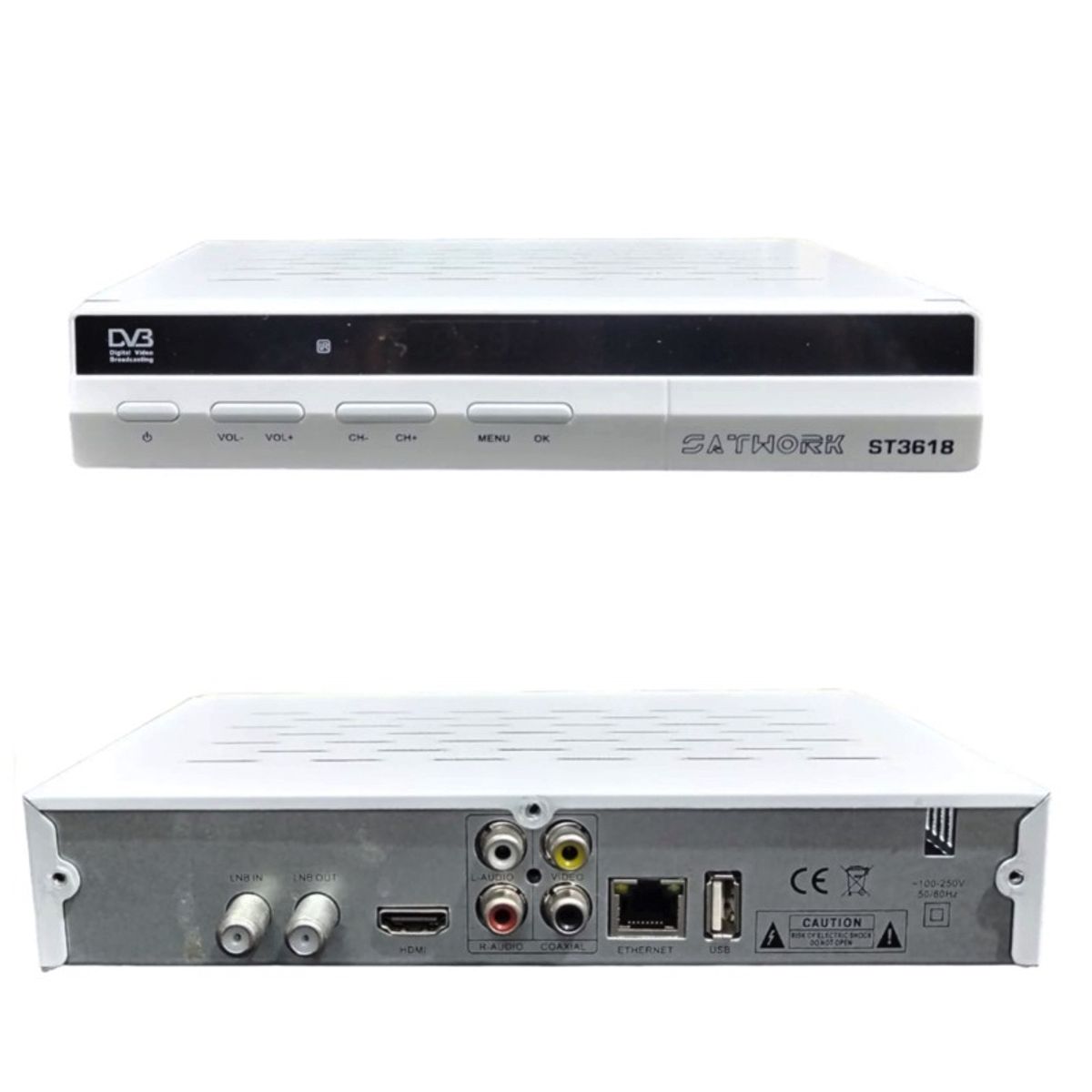 SAT PCS - RECEPTOR SATWORK ST3618 CANALES VIA SATELITE H265 FULL HD