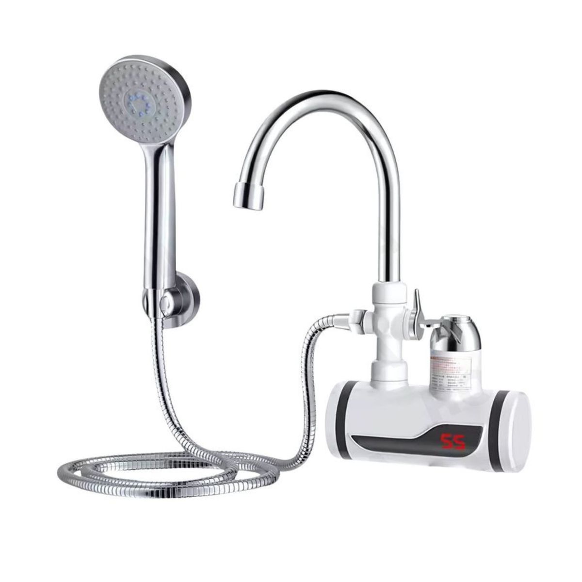 ROHS - GRIFO CALENTADOR DE AGUA CON DUCHA   Entrada de Pared