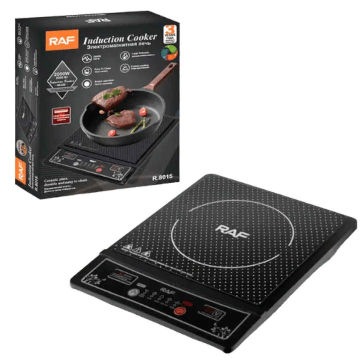 RAFF - Cocina De Induccion Con Control Tactil Raf Plato De Ceramica