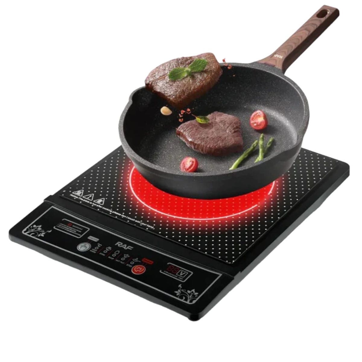RAFF - Cocina De Induccion Con Control Tactil Raf Plato De Ceramica