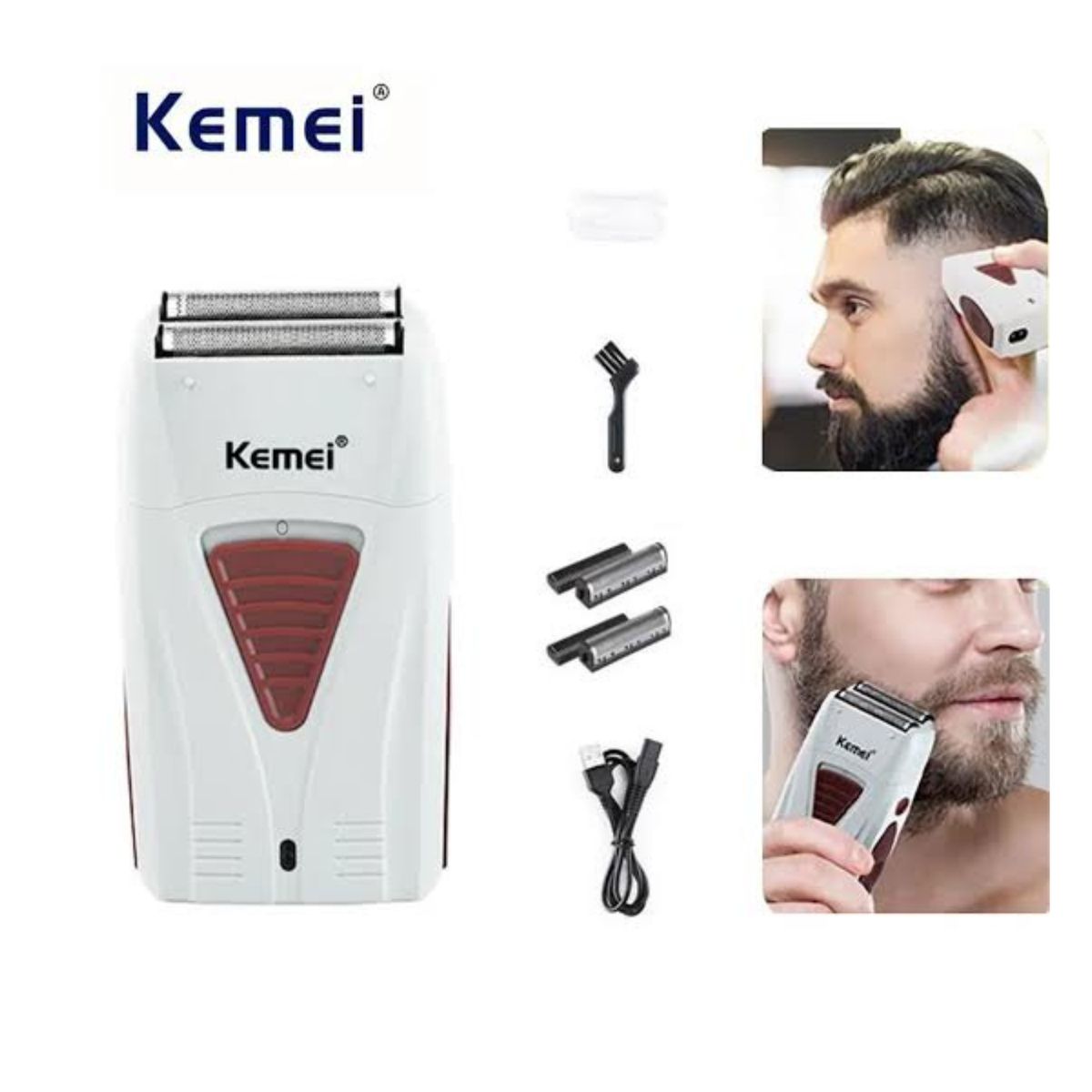 KEMEI - Máquina Afeitadora Eléctrica Para Hombres