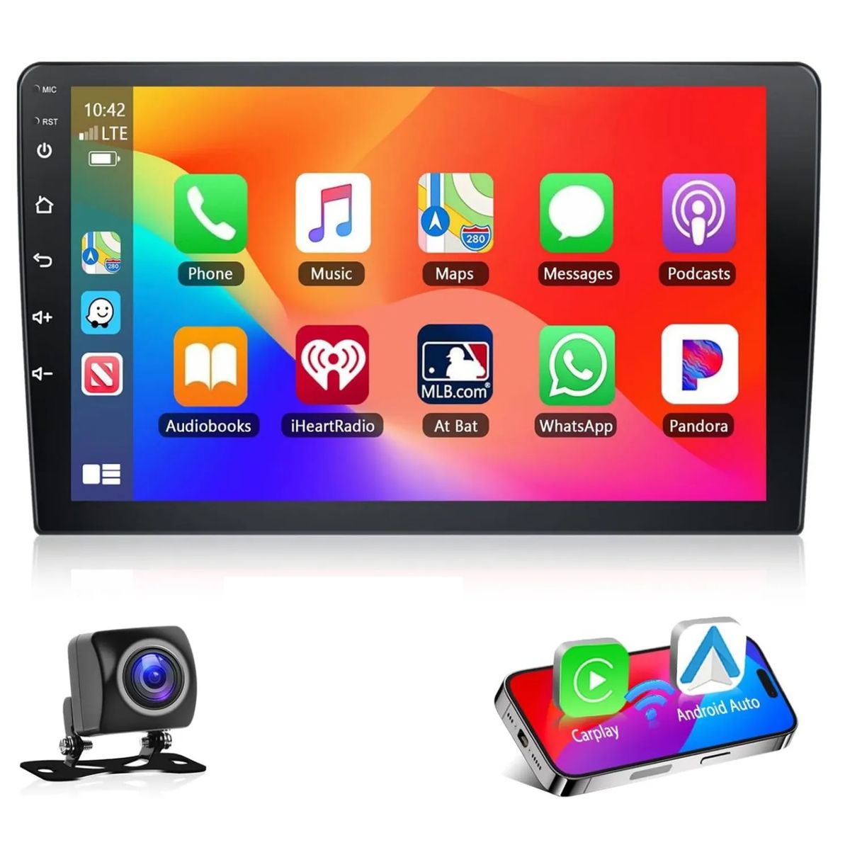 Autoradio Android Inalámbrico A-pple CarplayAndroid Auto Bt 9Pulg, marca GENERICO - Foto Principal