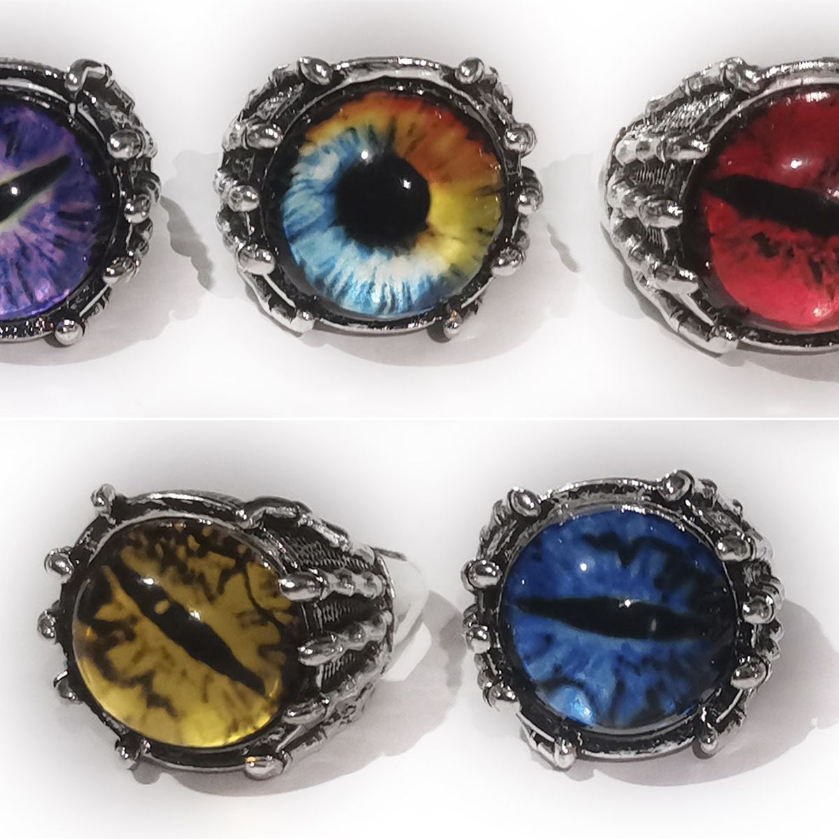 GENERICO - Anillo ojo de dragon aguila gato gótico unisex