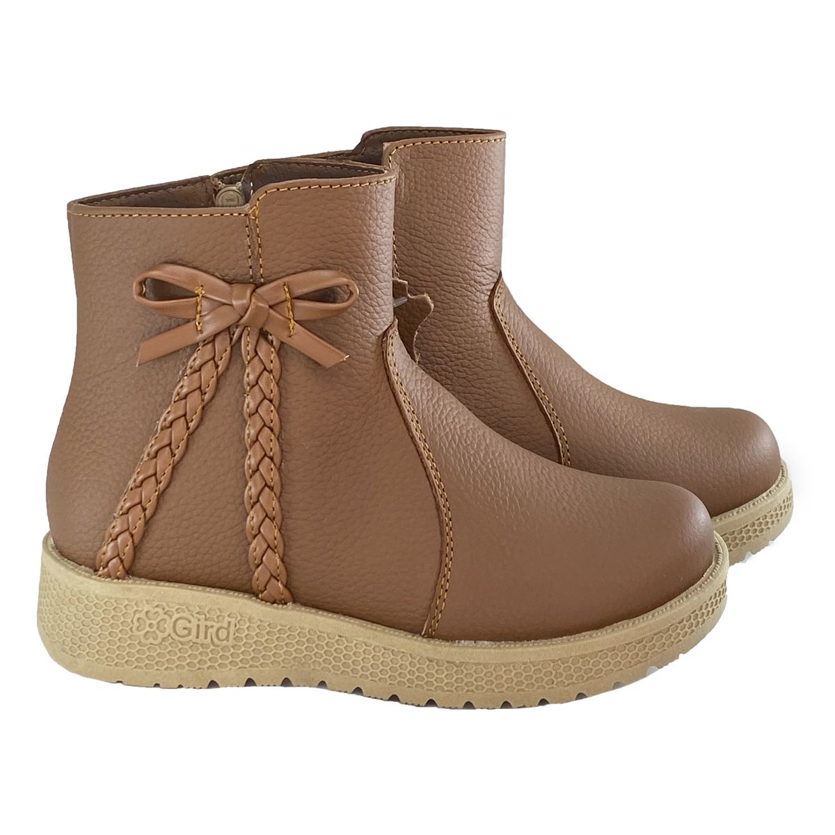 PEI UNIQUE OUTFIT - Bota Niña Pei Uou Cuero Bonnie Coffe Negro y Beige