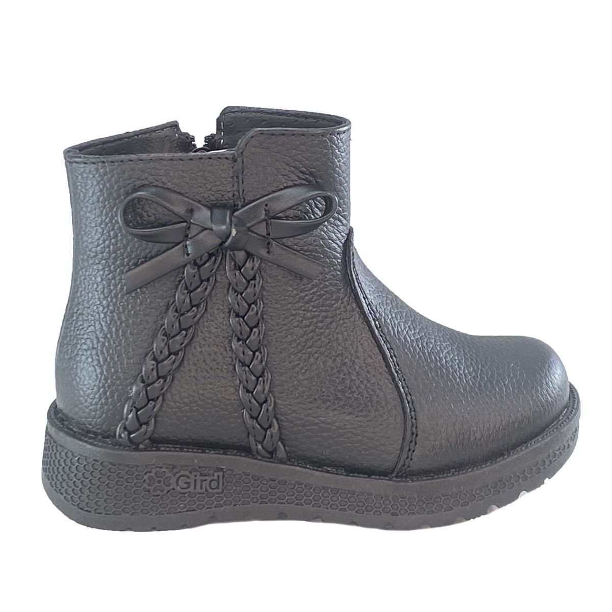 PEI UNIQUE OUTFIT - Bota Niña Pei Uou Cuero Bonnie Coffe Negro y Beige