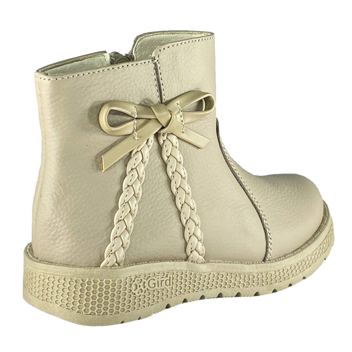 PEI UNIQUE OUTFIT - Bota Niña Pei Uou Cuero Bonnie Coffe Negro y Beige