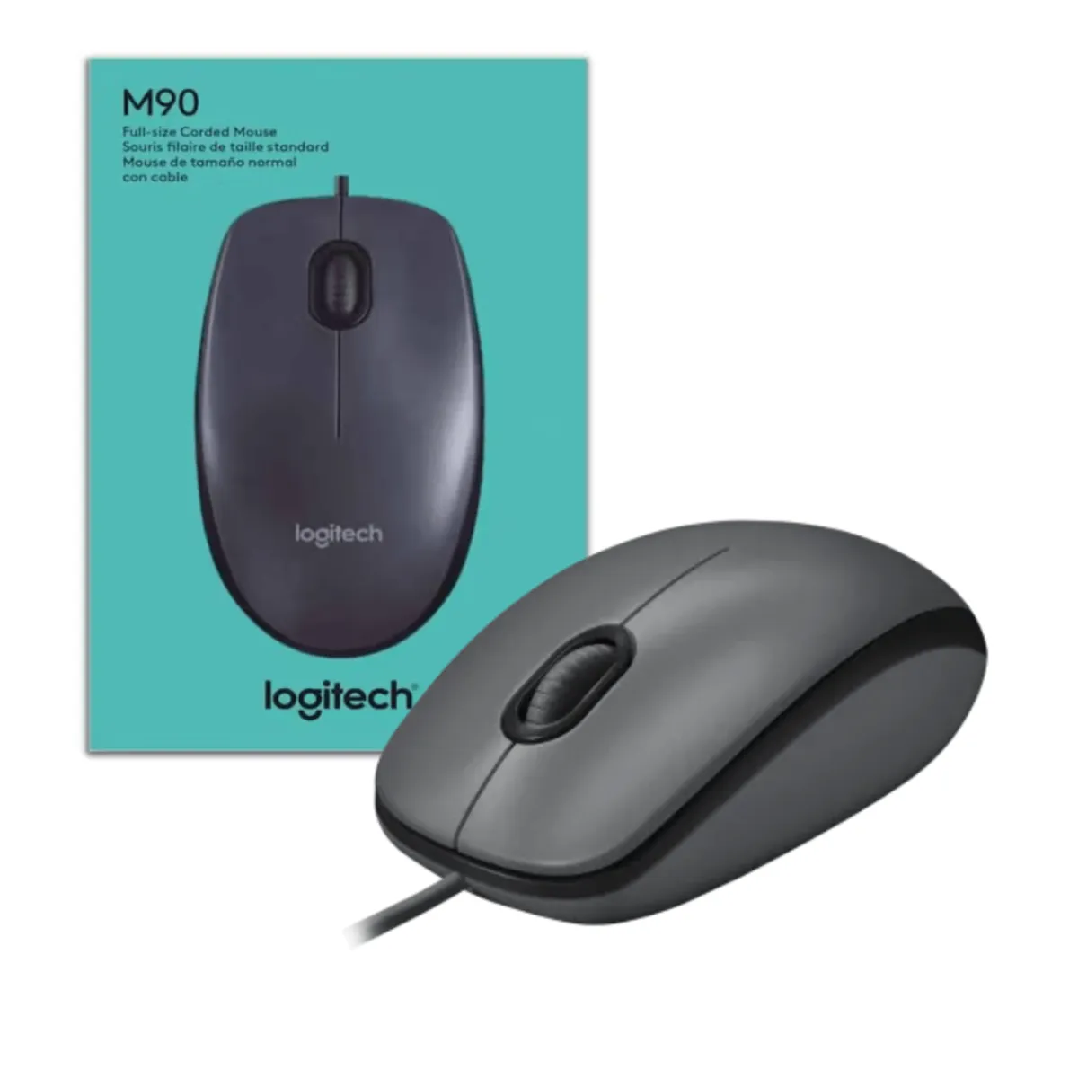 LOGITECH - Mouse Logitech M90 Plug & Play con cable