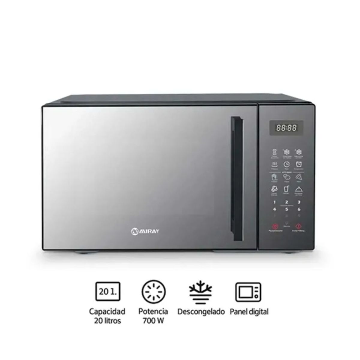 MIRAY - Horno Microondas HMM-205N 20 L