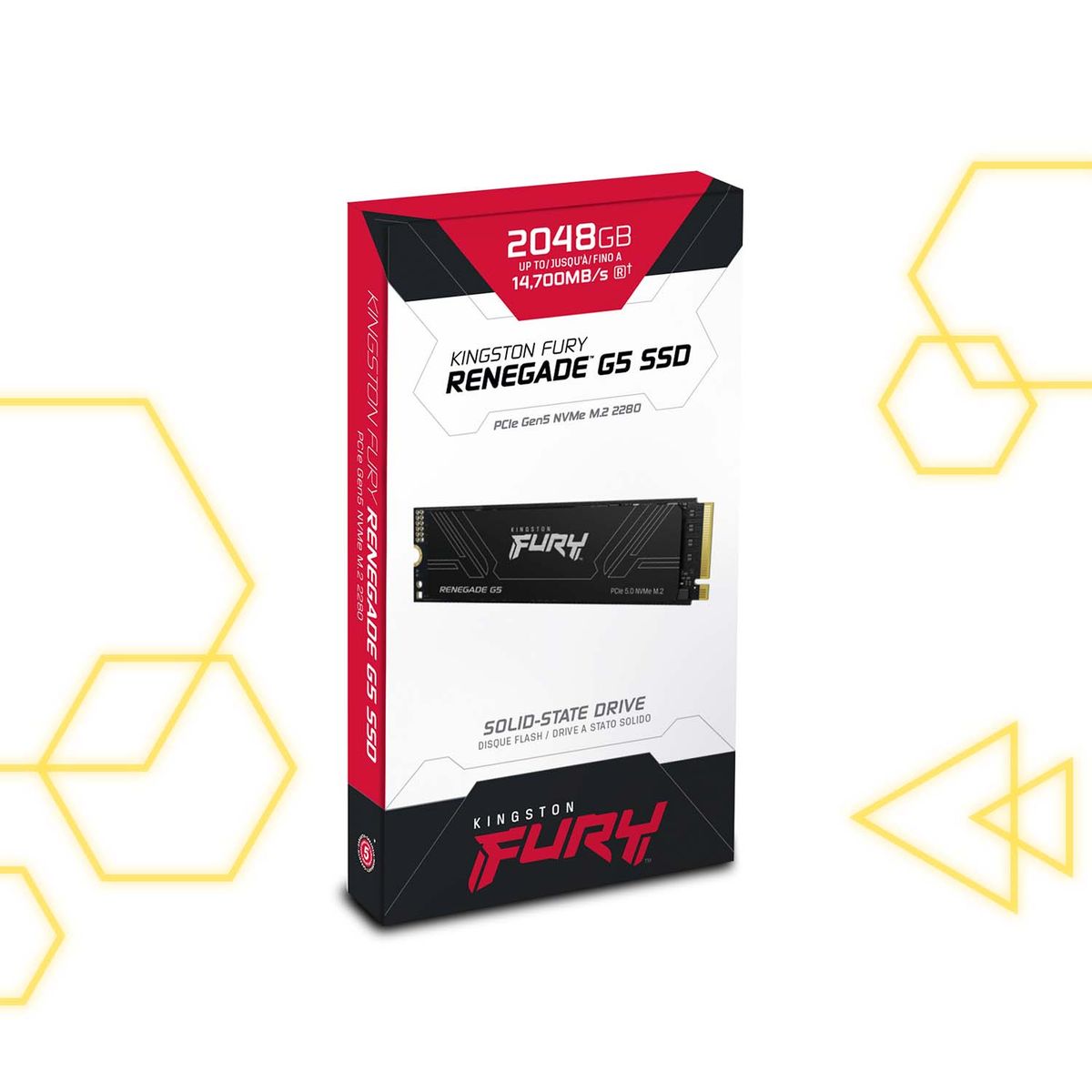 KINGSTON - SSD Kingston FURY Renegade G5 2TB NVMe M.2 PCIe 5.0 Rendimiento Pro Gaming