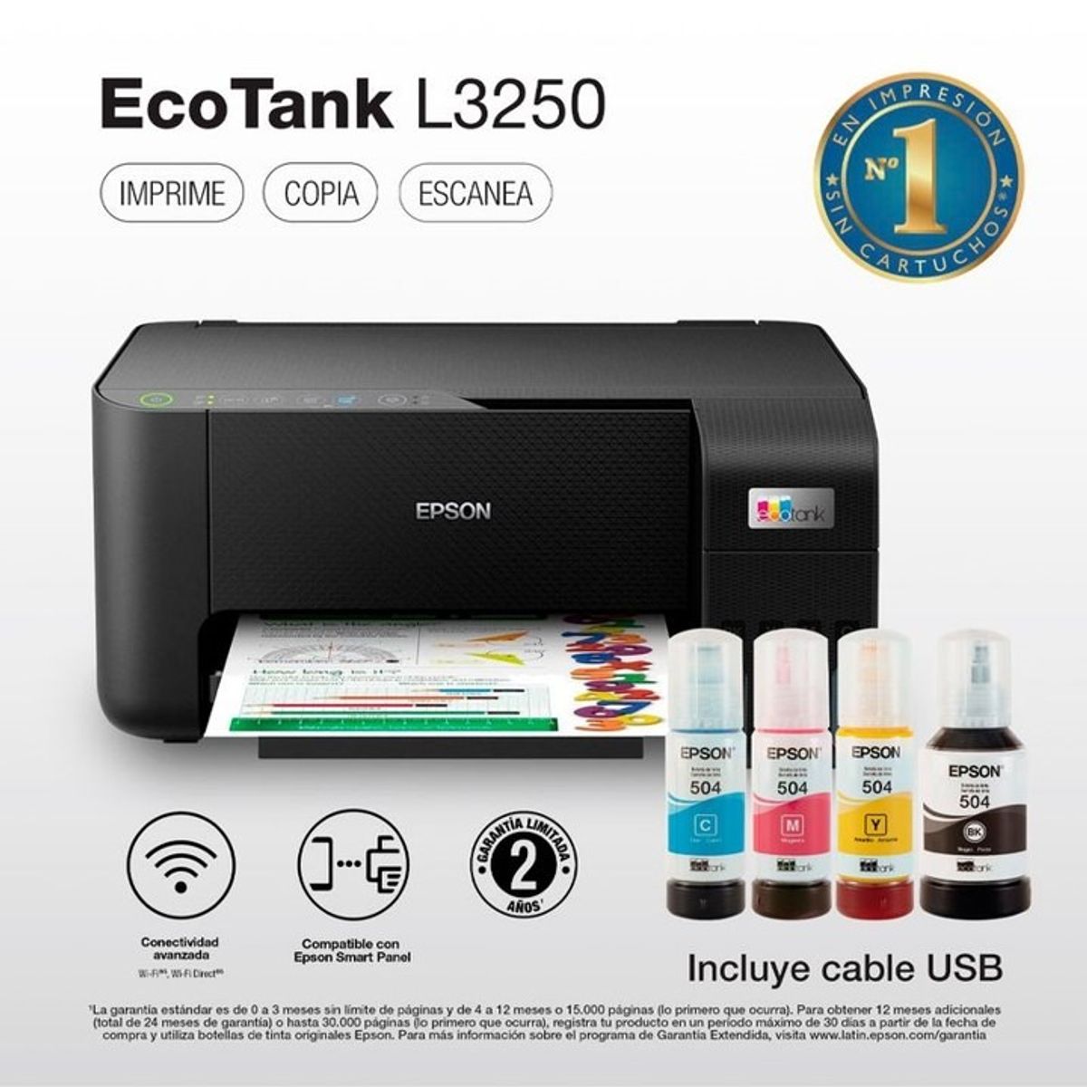 EPSON - Multifuncional Epson EcoTank Wi-Fi L3250