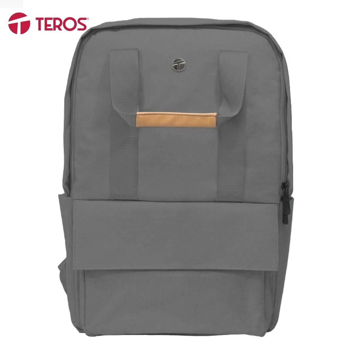 TEROS - MOCHILA TEROS CITY II GREY TE-9028GR PARA NOTEBOOKS 15.6 PULG