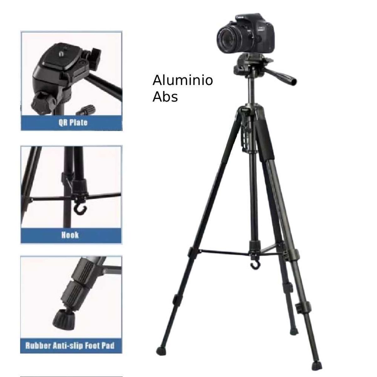 GENERICO - Tripode para Celular Camara Proyector 170cm Negro