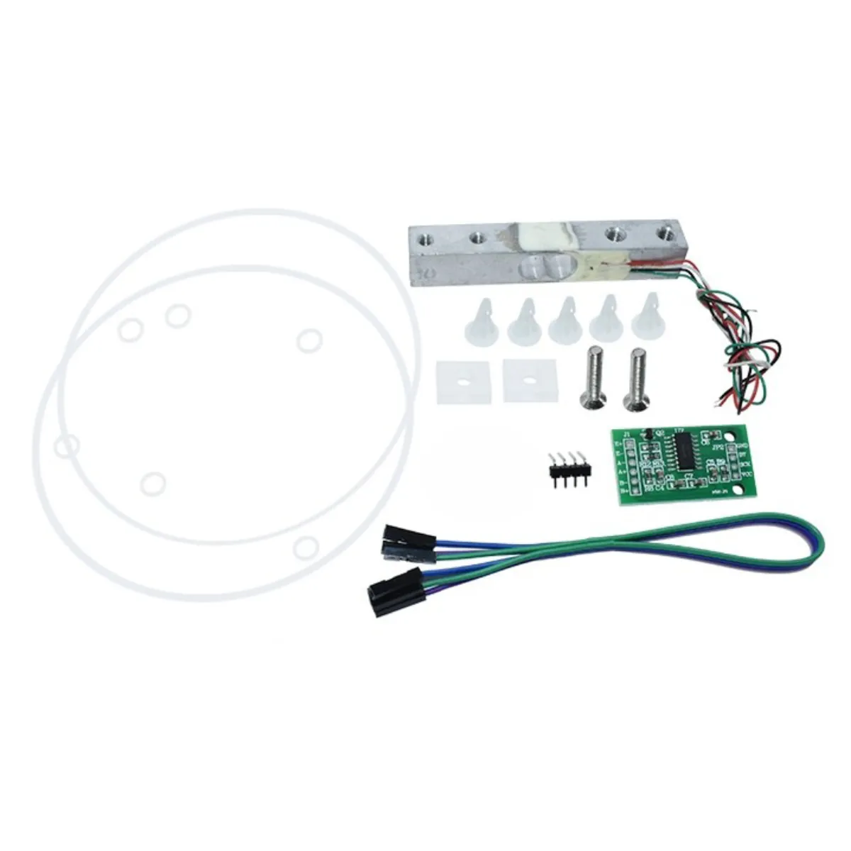 GENERICO - Kit Sensor Peso 1Kg Módulo HX711 Carga Convertidor ADC No ensamblado