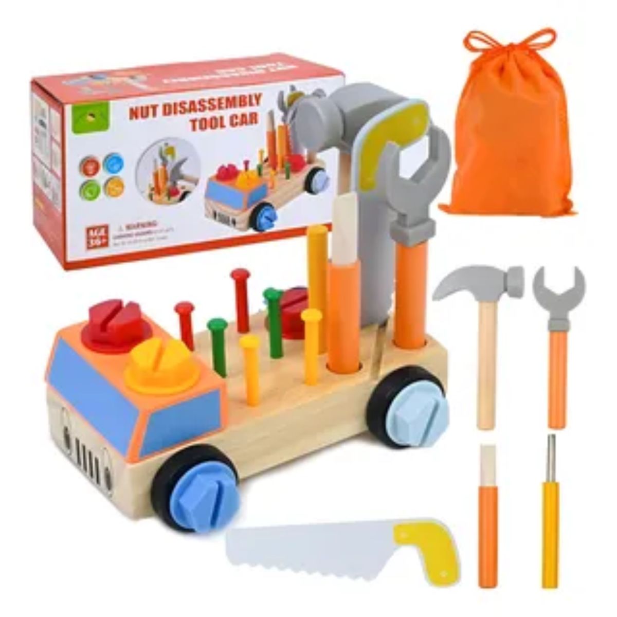 GENERICO - Juego de Tablero Montessori con Destornillador y Martill