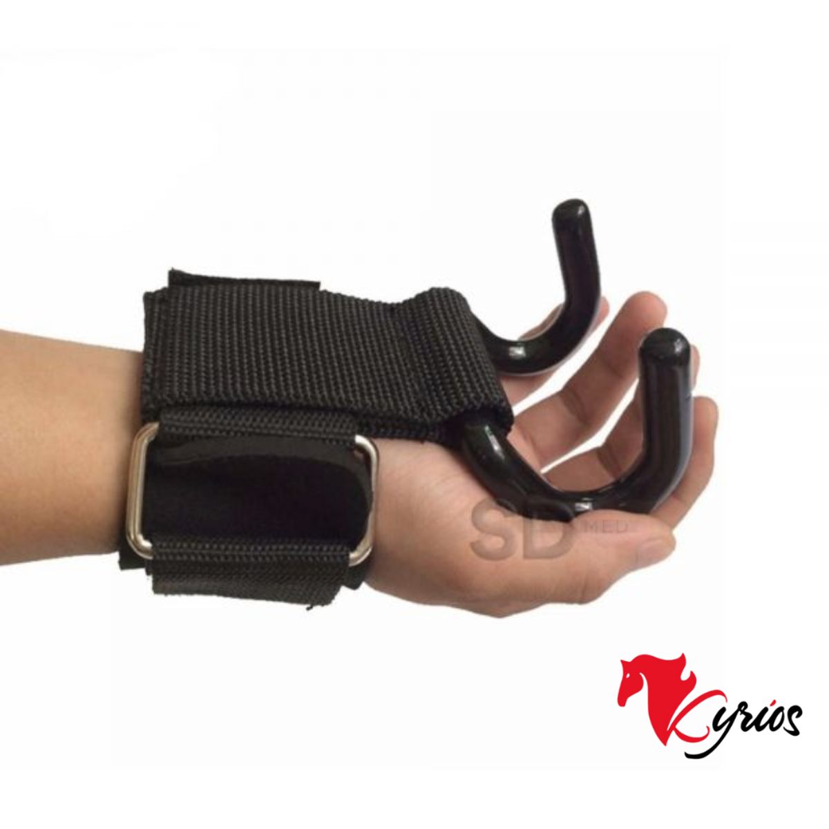 NO LOGO - GANCHO PARA LEVANTAMIENTO DE PESO CON MUÑEQUERA