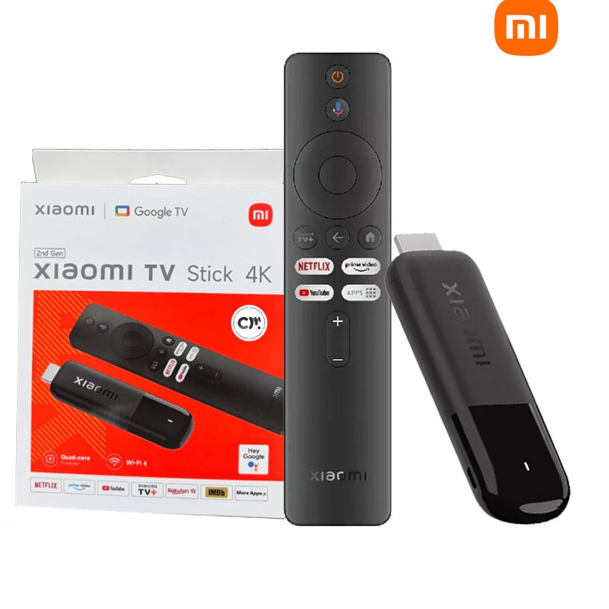 XIAOMI - Xiaomi TV Stick 4K (2nd Gen) WiFi 6 2GB RAM 8GB