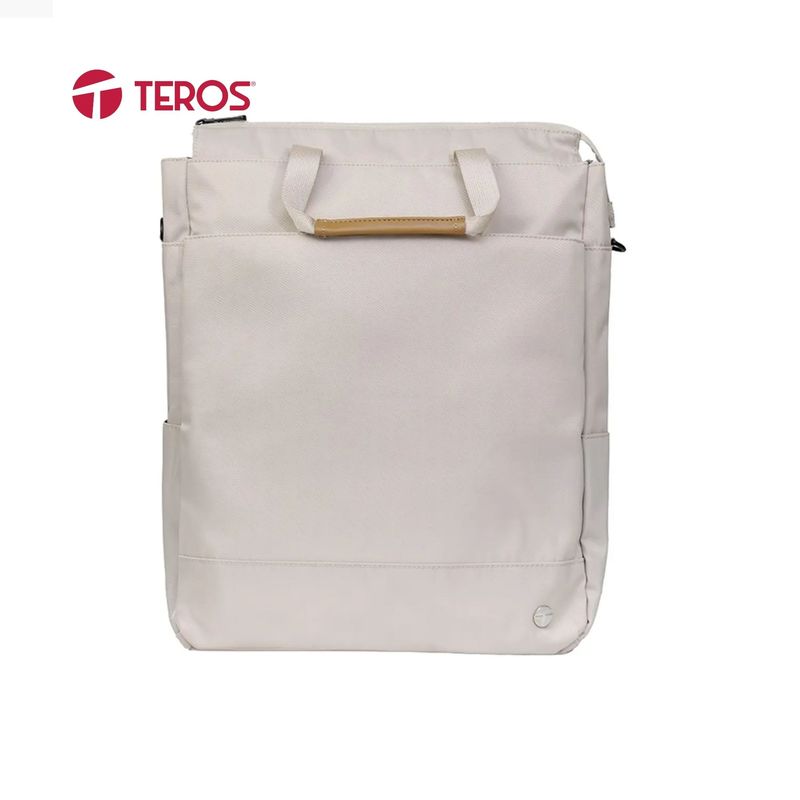 TEROS - BOLSO DE HOMBRO TEROS ROSSAN BEIGE TE-9033BG NOTEBOOKS 15.6 PULG