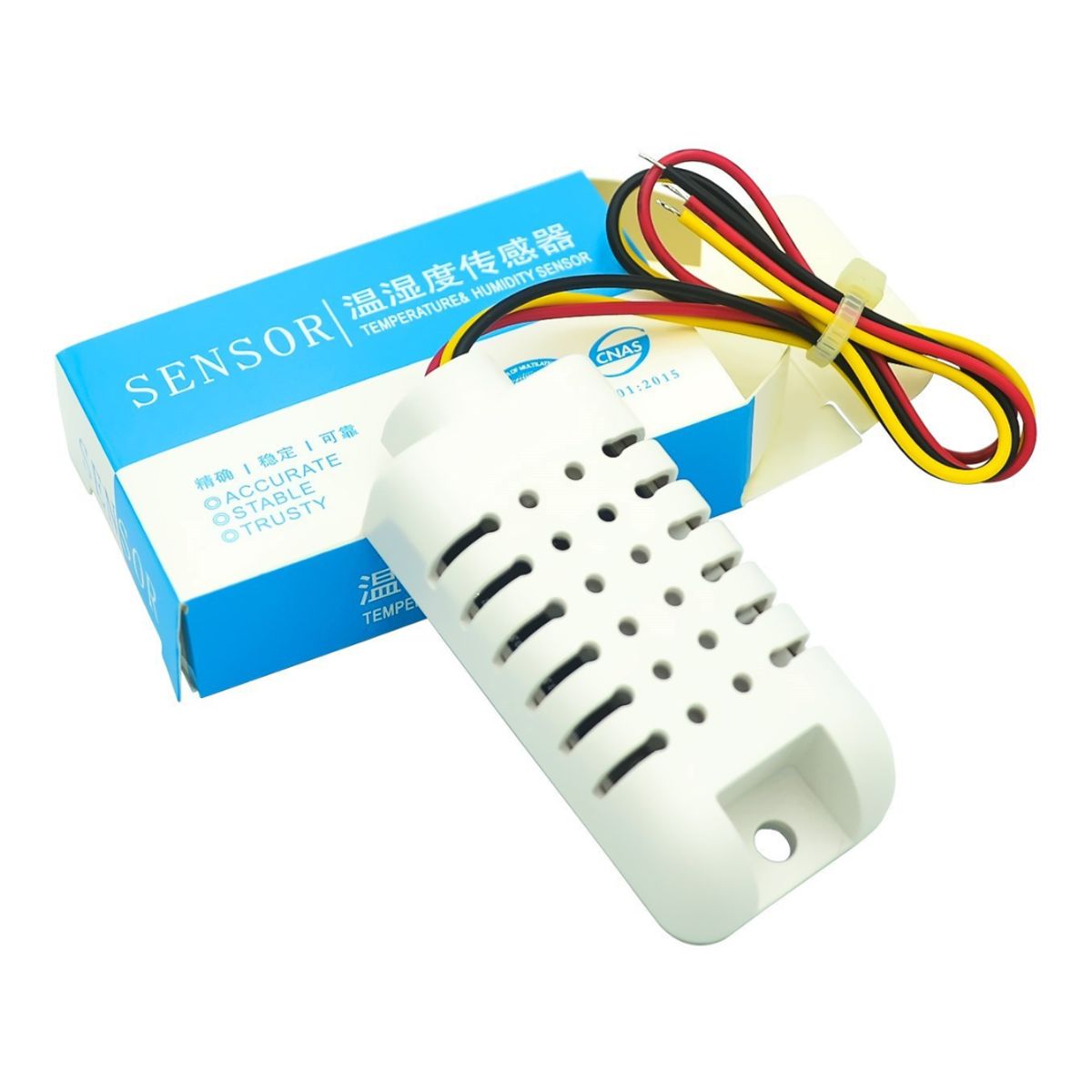 GENERICO - Sensor de Temperatura y Humedad AM2302B DHT22 Alta Precisión