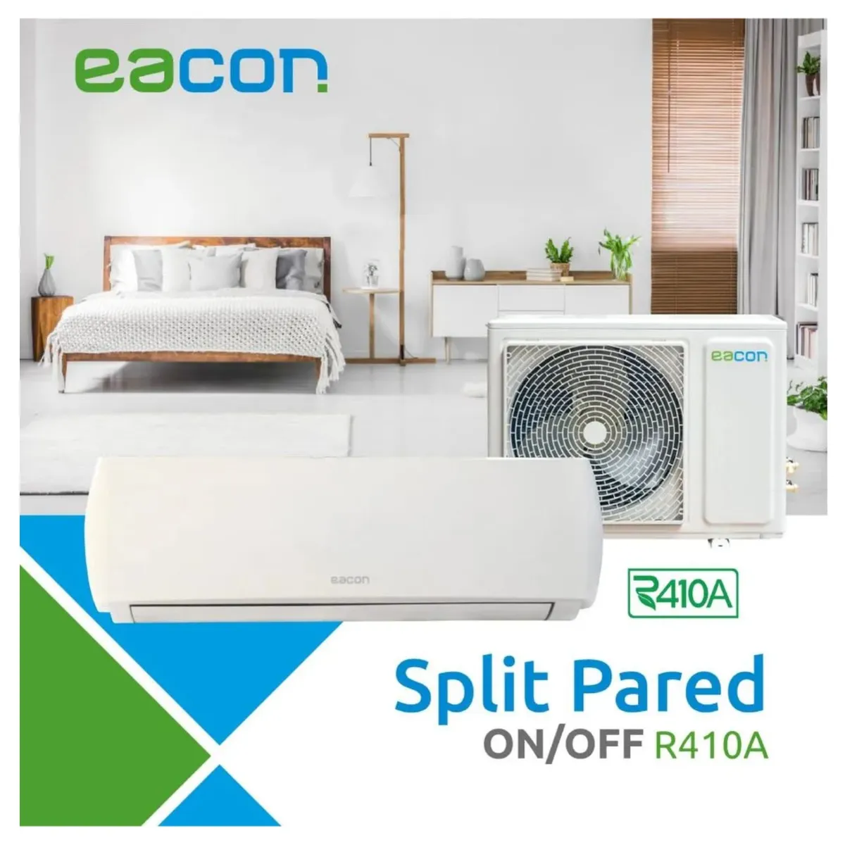 EACON - Aire Acondicionado EACON Split de 24,000 BTU Convencional Frío