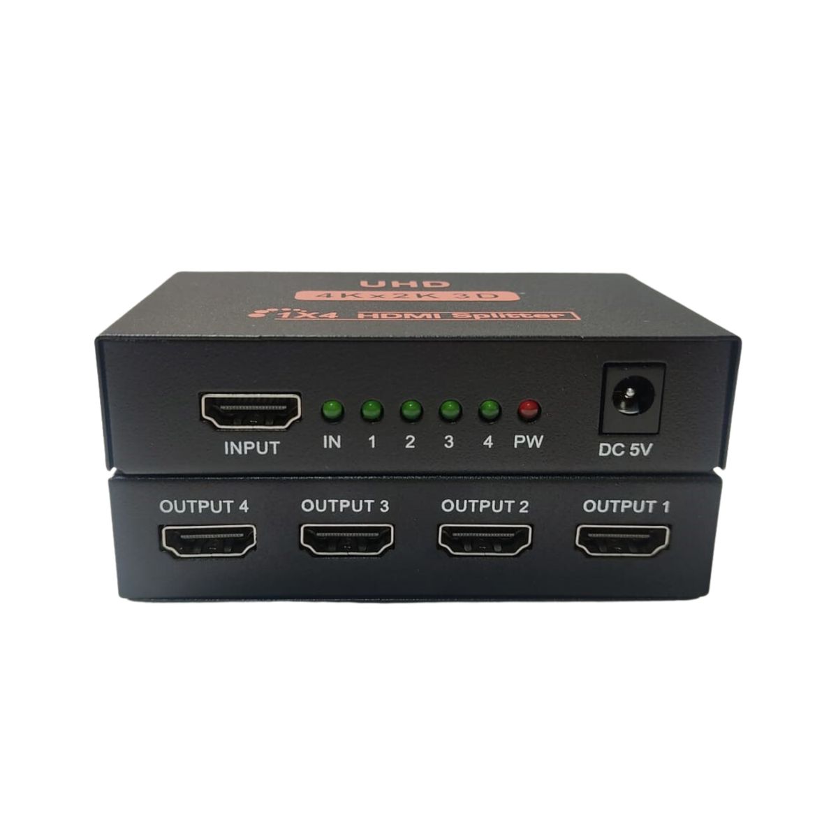 GENERICO - Splitter Hdmi 1x4 4k 2k 1080p Hd Multiplica Duplica 4 Pantallas