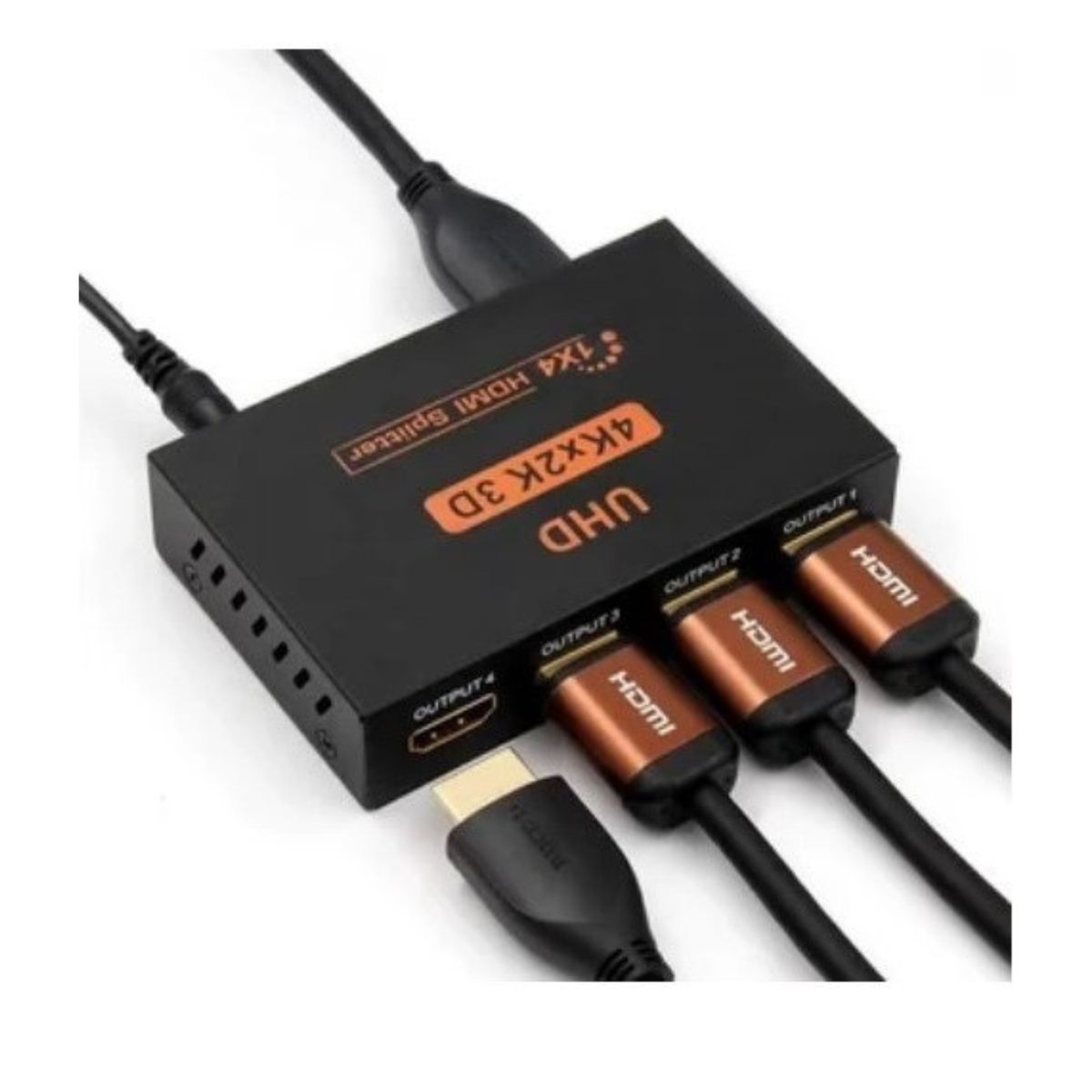 GENERICO - Splitter Hdmi 1x4 4k 2k 1080p Hd Multiplica Duplica 4 Pantallas