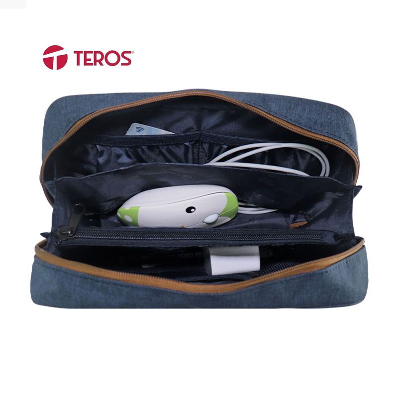 TEROS - CARTUCHERA TEROS TE-ACS9017DB AZUL MARINO