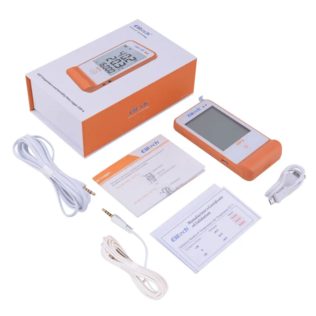 OEM - Data Logger Termohigrómetro Temperatura y Humedad Elitech GSP-6 USB