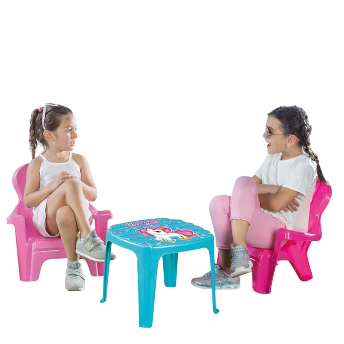 DOLU - Mesa y Sillas Para Niños Dolu Rosa