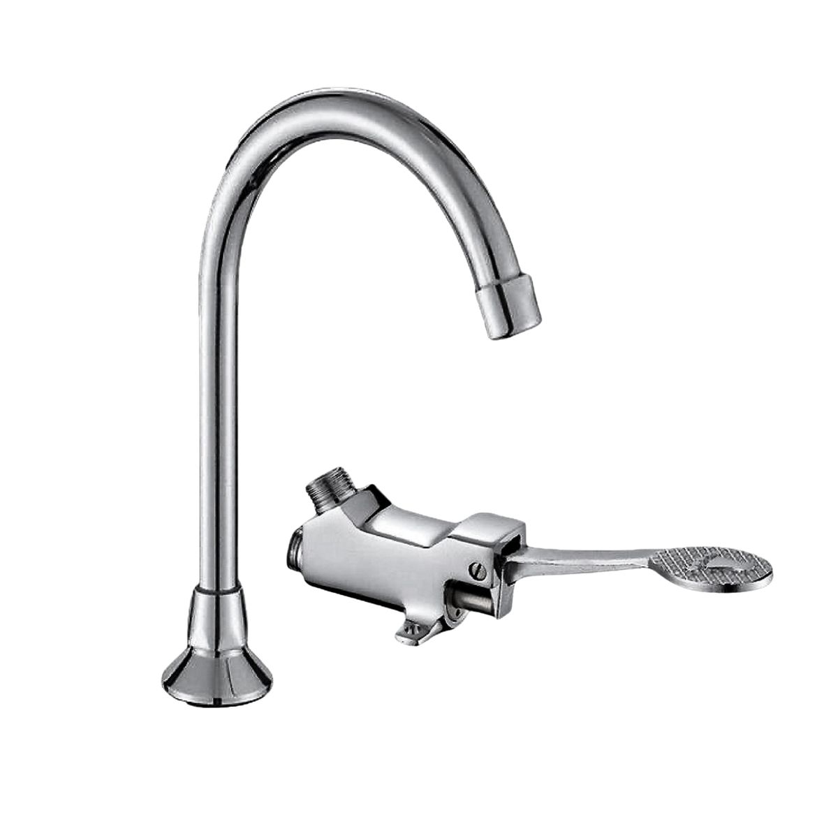 GENERICO - LLAVE DE HOSPITAL CON PEDAL METAL CROMADO