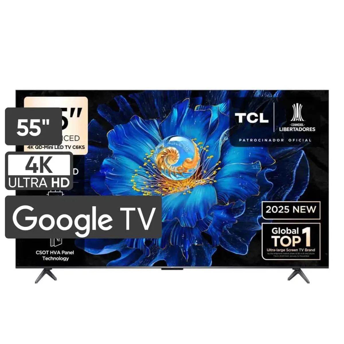 TCL - Televisor TCL Mini LED 55 UHD 4K Smart TV 55C6KS