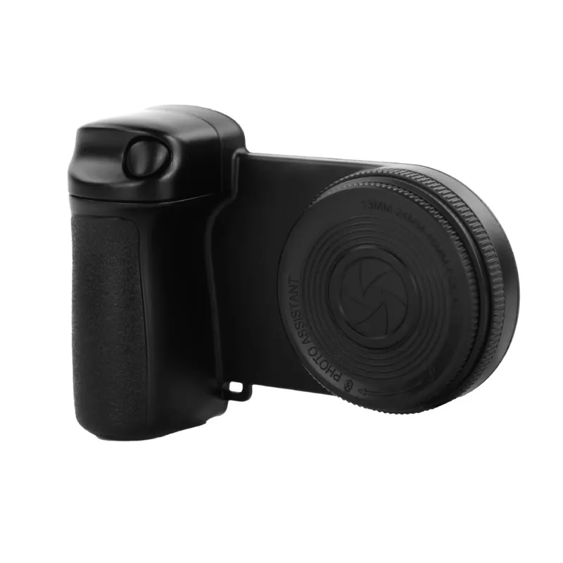 GENERICO - Grip Con Obturador Y Luz Magnética Para Celular Negro