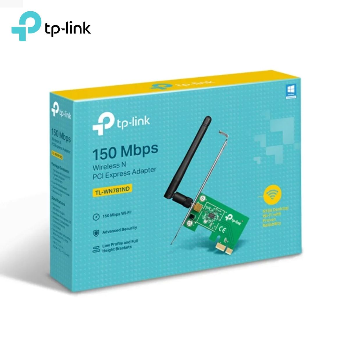 TP LINK - ADAPTADOR TP-LINK TL-WN781ND PCI-E INALAMBRICO DE 150BPS