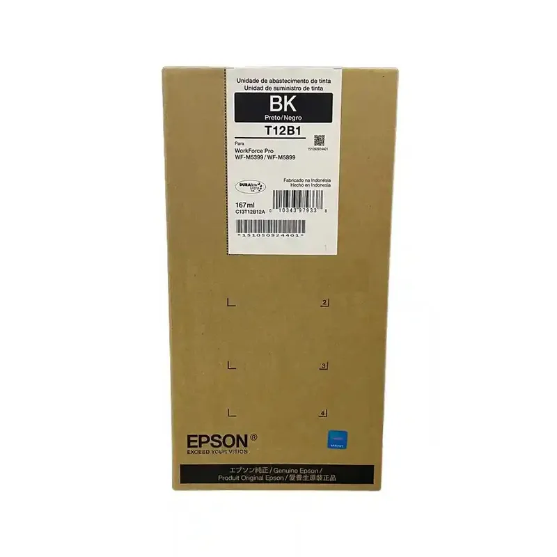 EPSON - Tinta Epson T12B120-AL Negro WorkForce WF M5399 WF M5899