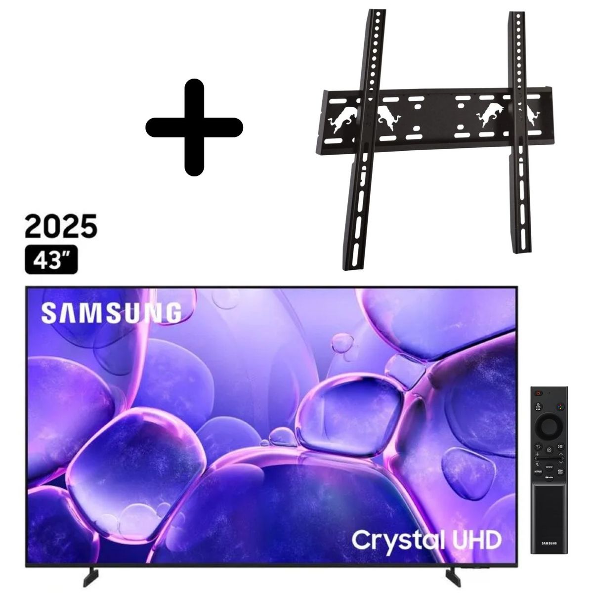 SAMSUNG - Televisor Samsung UN43U8000FGXPE Smart TV 43" 2025 + Soporte MD3722