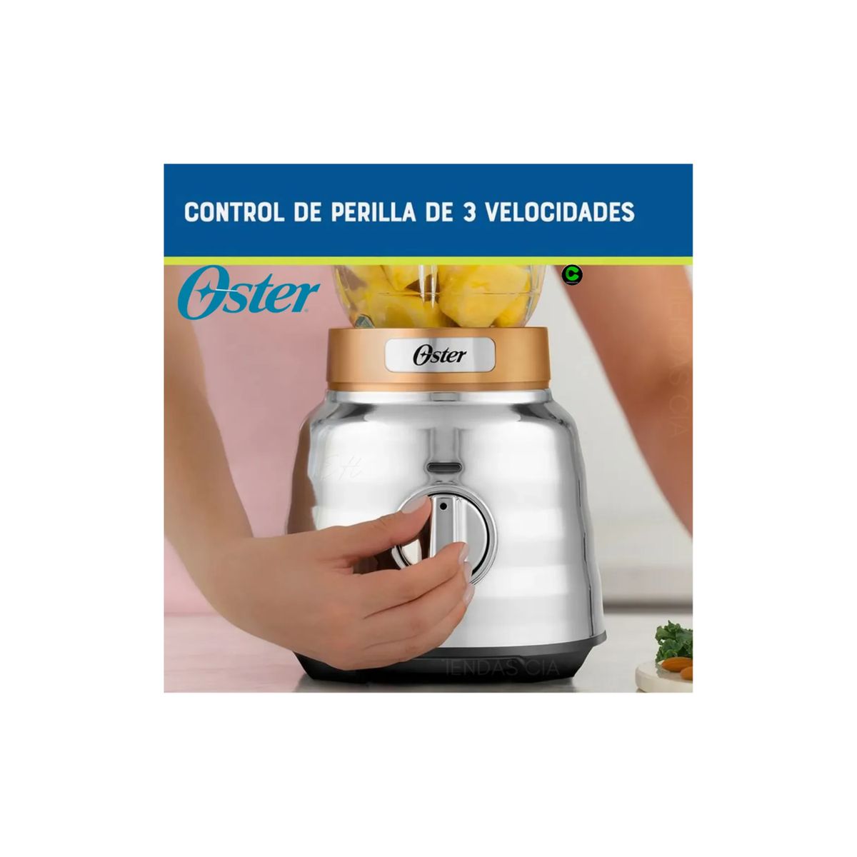 OSTER - Licuadora Osterizer® Max de 2 caballos de fuerza con perilla BLSTPBR