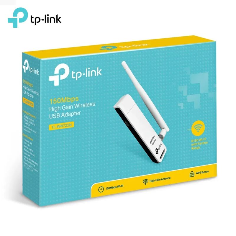 TP LINK - TARJETA DE RED TP-LINK 150MB WN722N ADAPTADOR USB INALÁMBRICO