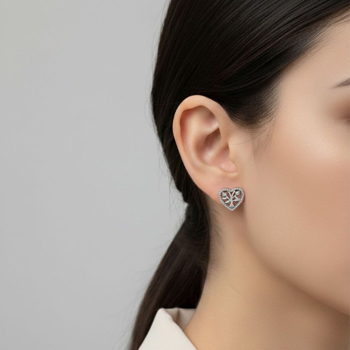 GENERICO - ARETES CORAZON EN ARBOL DE LA VIDA