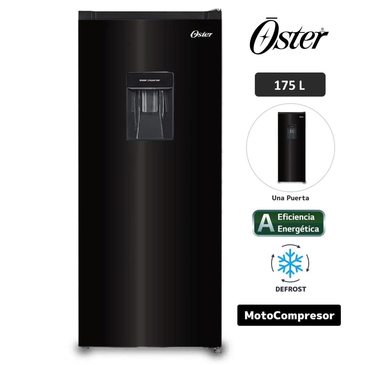 OSTER - Refrigeradora OSTER OS-PDF178BD 175L Negro