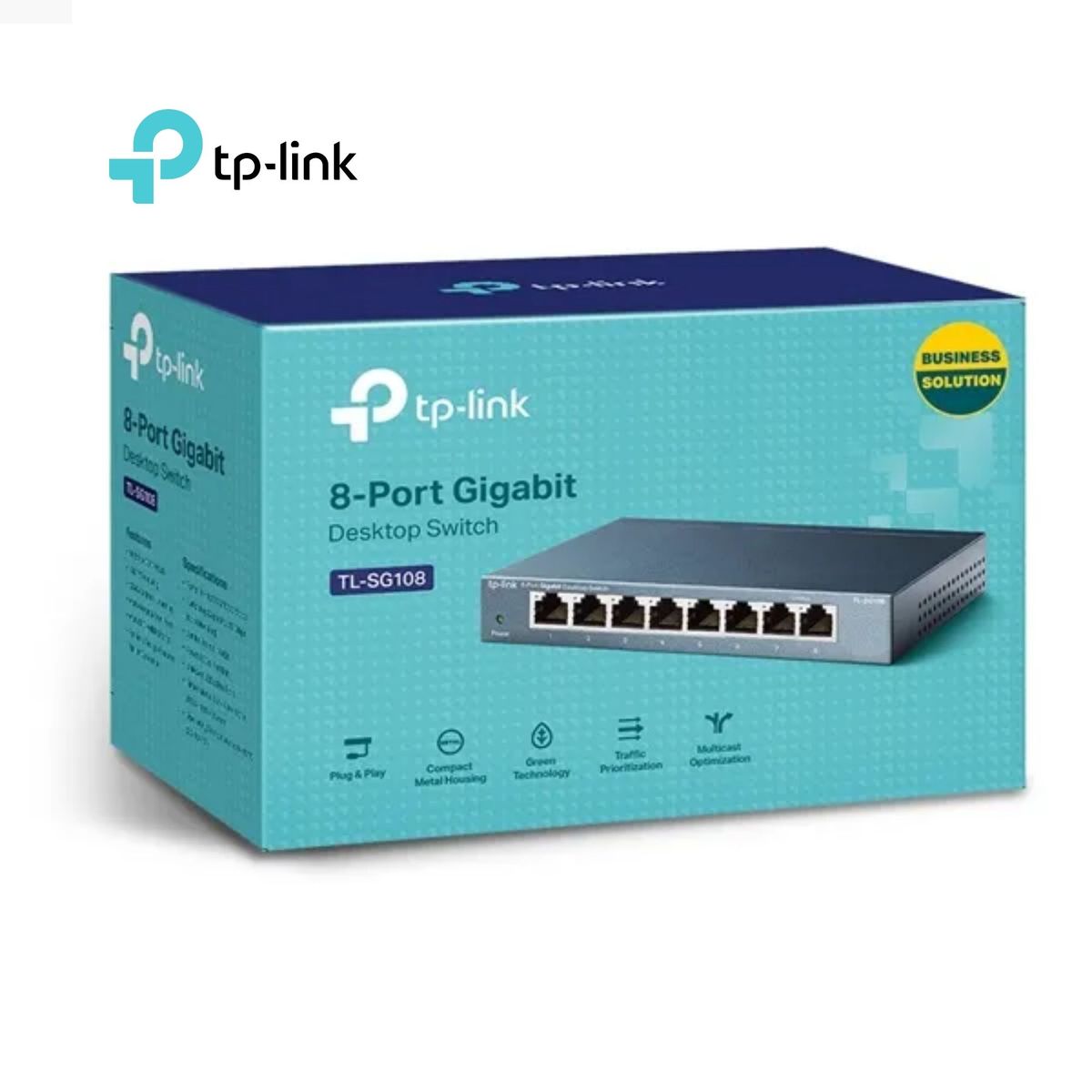 TP LINK - CONMUTADOR TP-LINK TL-SG108 GIGABIT 8PTOS