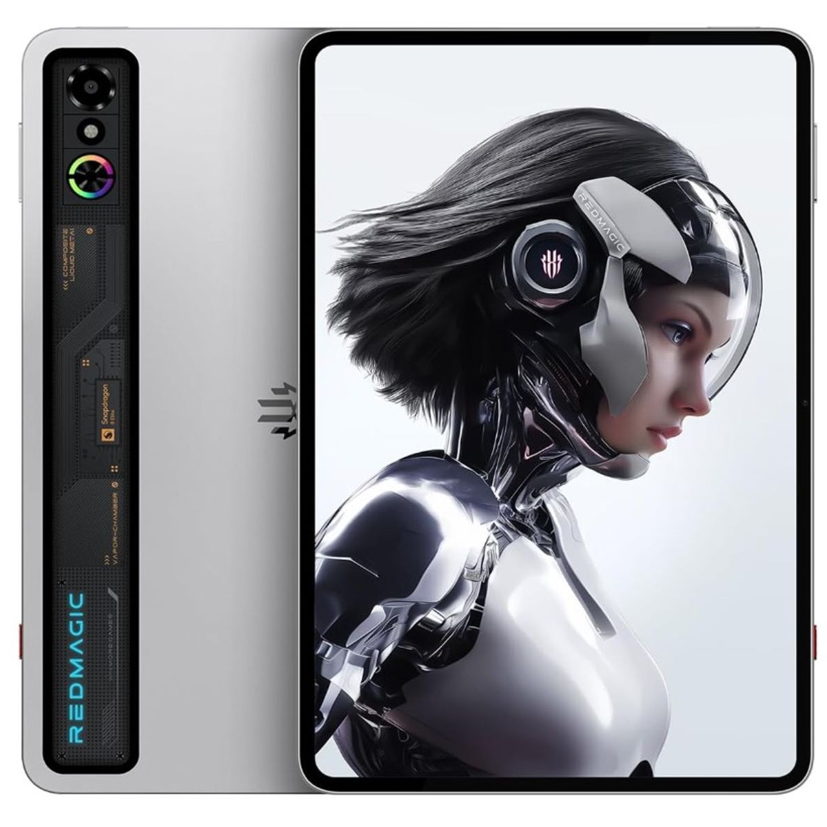 NUBIA - Tablet WIFI REDMAGIC Astra Gaming 16GB + 512GB, Snapdragon 8 Elite, Plata