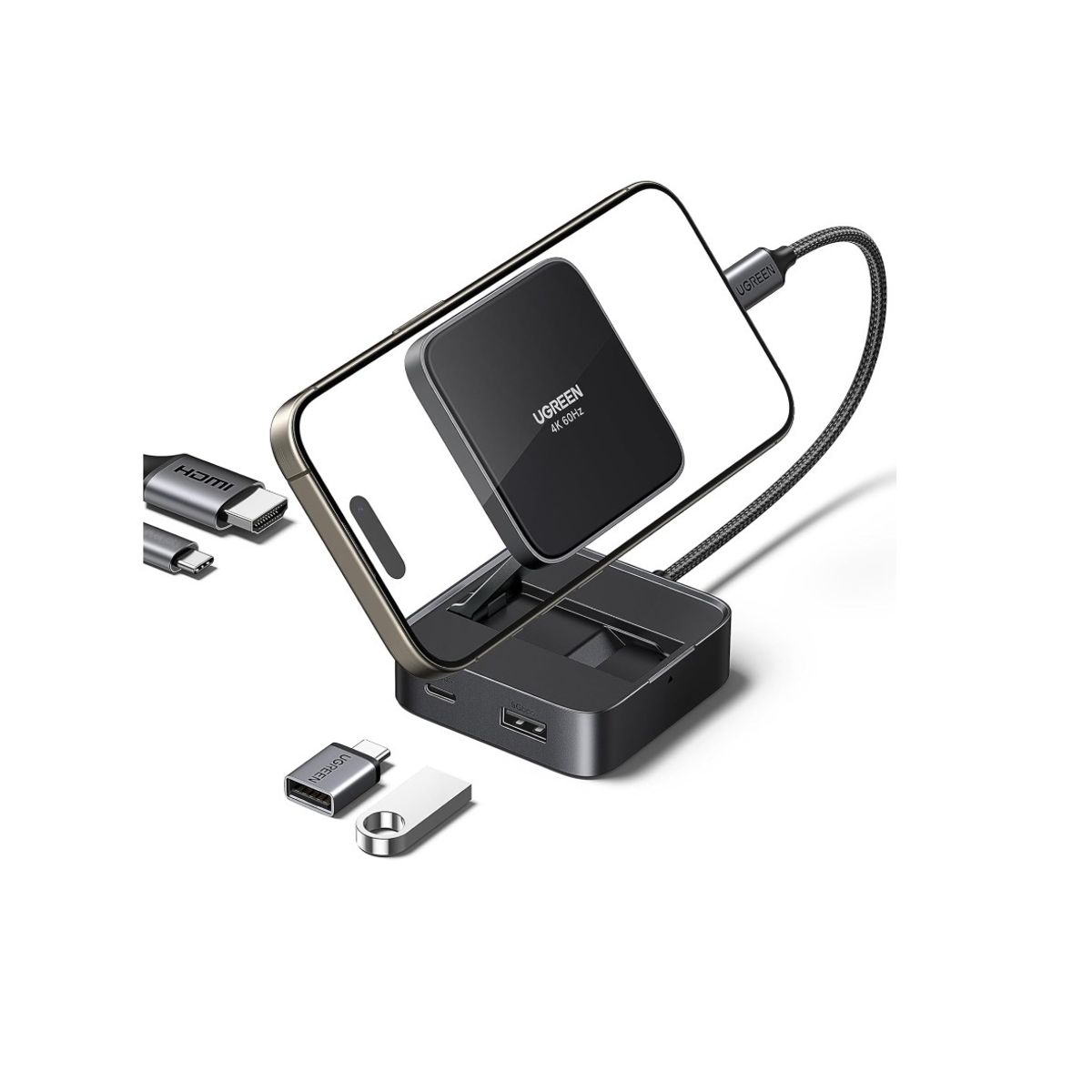 UGREEN - Ugreen Hub USB-C 4 Puertos USB-A 3.0 HDMI 100W PD CM801 35590