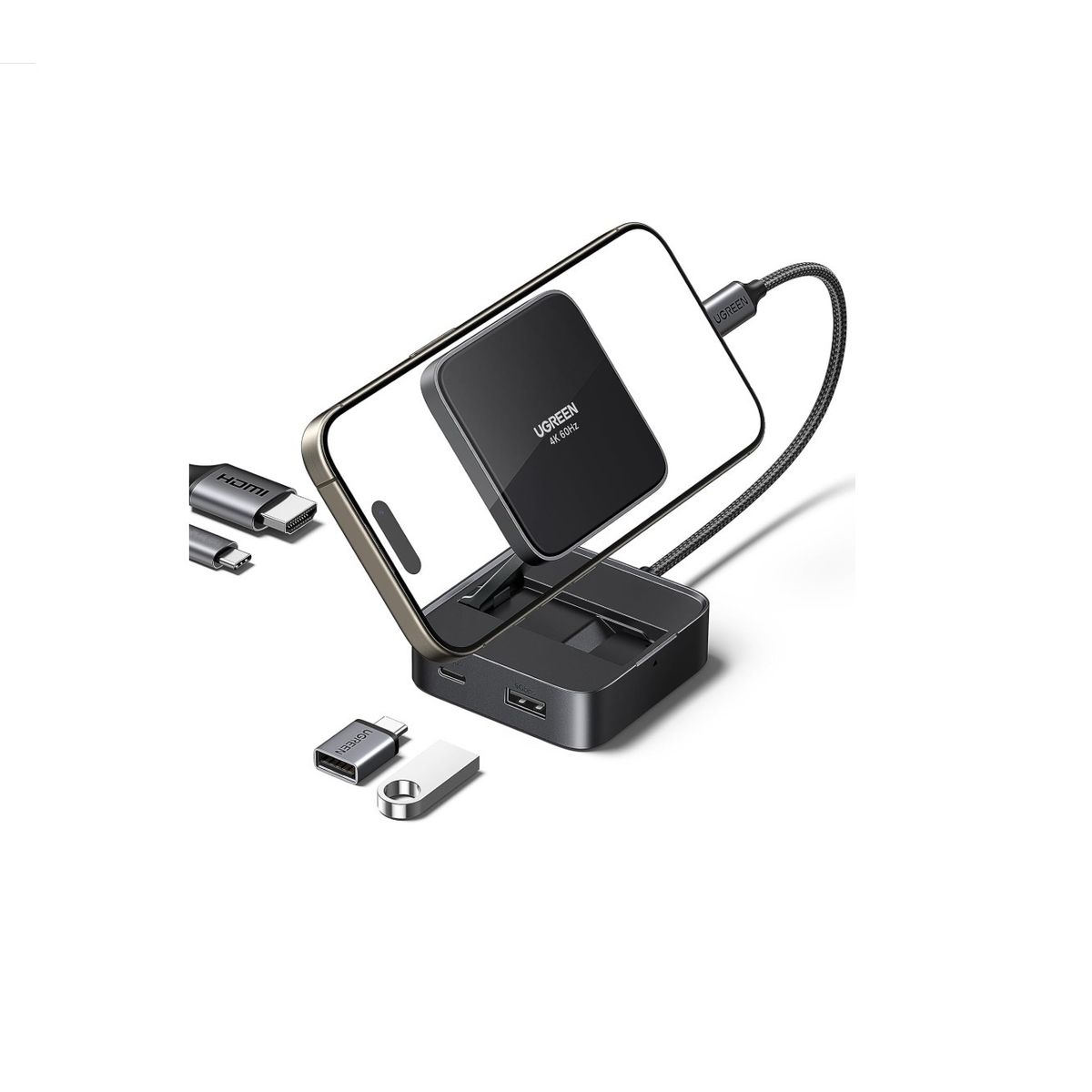 UGREEN - Ugreen Hub USB-C 4 Puertos USB-A 3.0 HDMI 100W PD CM801 35590