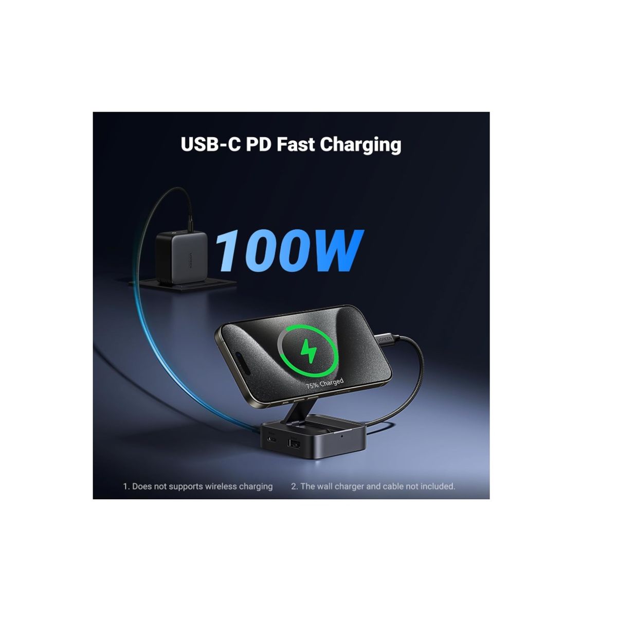 UGREEN - Ugreen Hub USB-C 4 Puertos USB-A 3.0 HDMI 100W PD CM801 35590