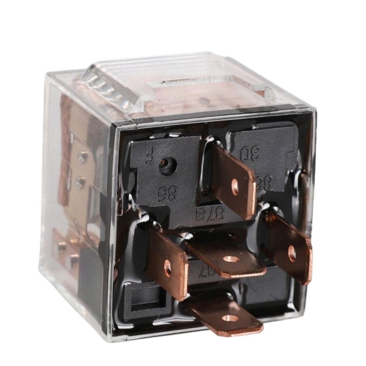 GENERICO - Relay Rele  12v 5 Pines 80 Amp 10pcs Transparente Auto Camión