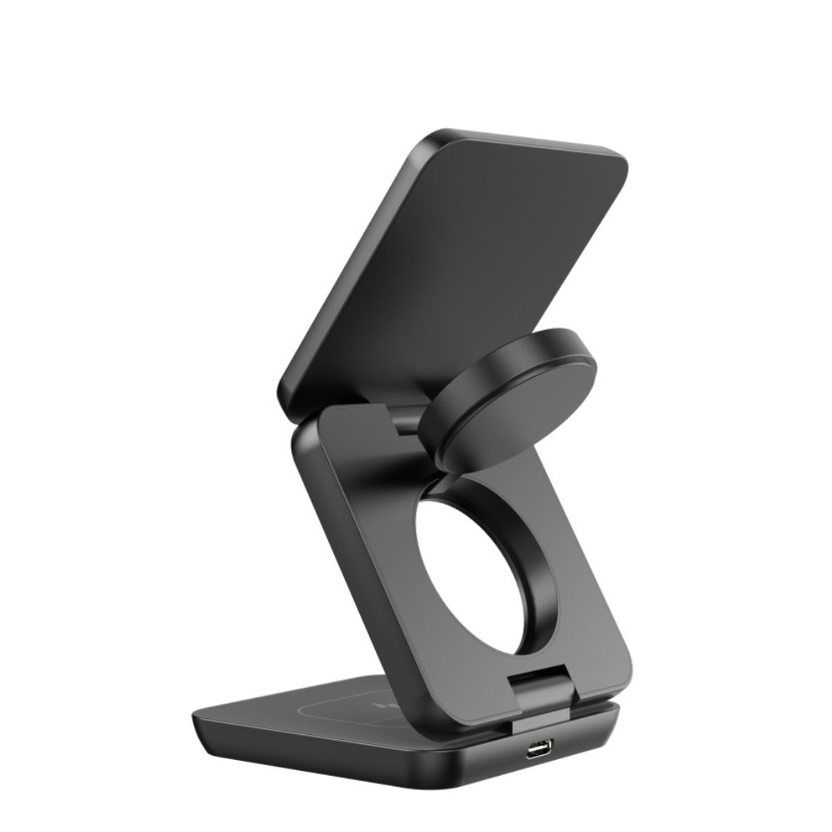 GENERICO - Cargador Inalámbrico 3-en-1 Qi2 plegable de aleación de aluminio