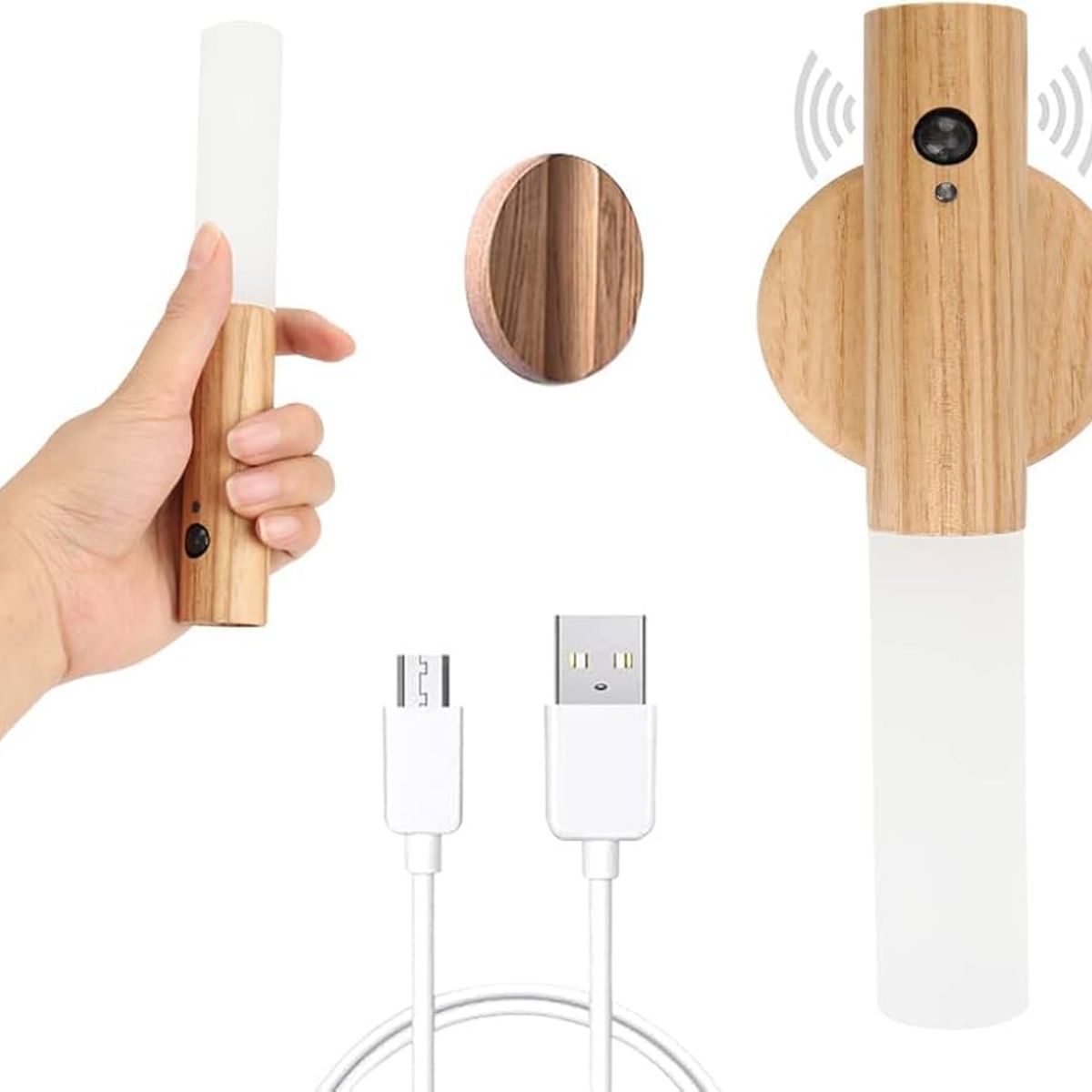 GENERICO - Lámpara Decorativa De Pared Luz Led Recargable Con Sensor