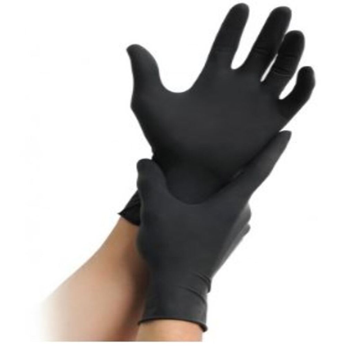 GENERICO - Guantes de Nitrilo Negro  Pack  de  10 Cajas - Talla M