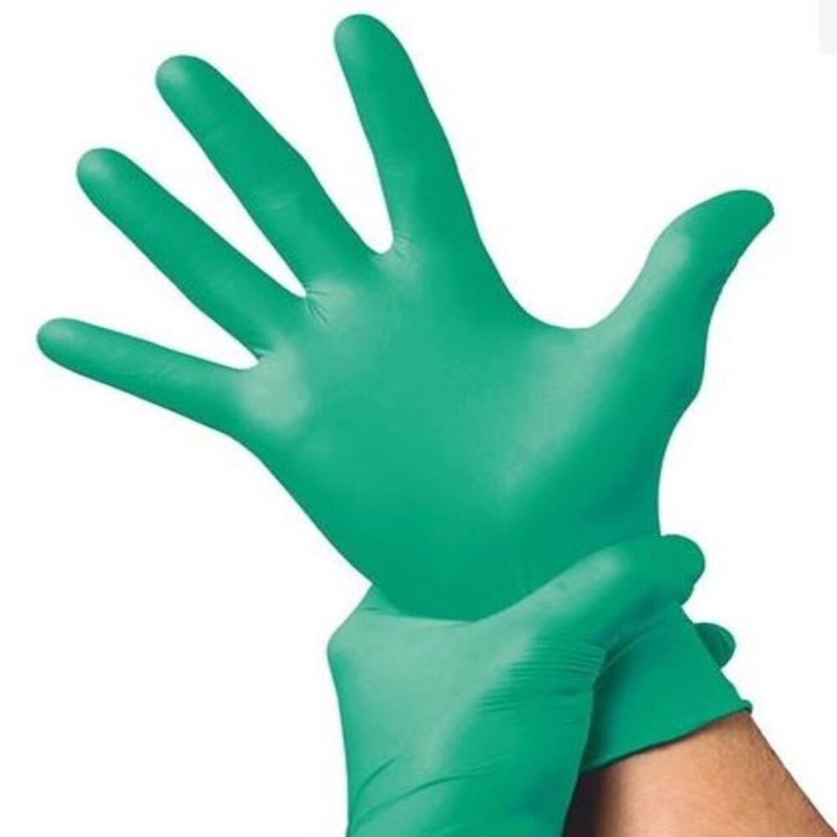 GENERICO - Guantes de Nitrilo Verde  Pack  de  10 Cajas - Talla M
