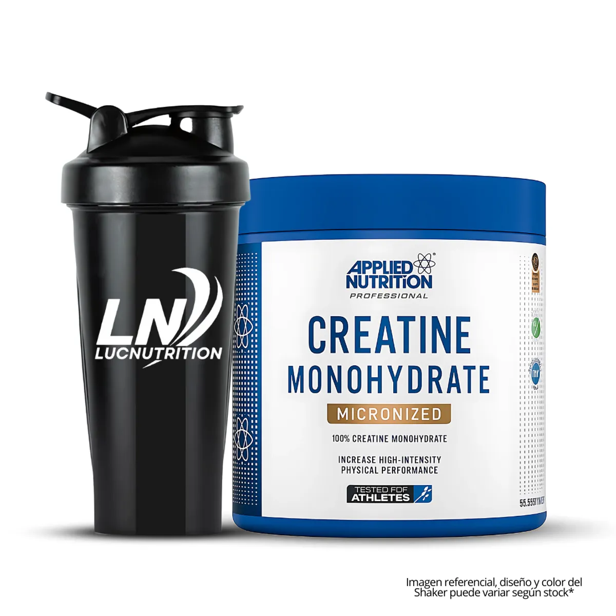 APPLIED NUTRITION - Creatina Applied Nutrition 250 g - Monohidratada y Micronizada + Shaker