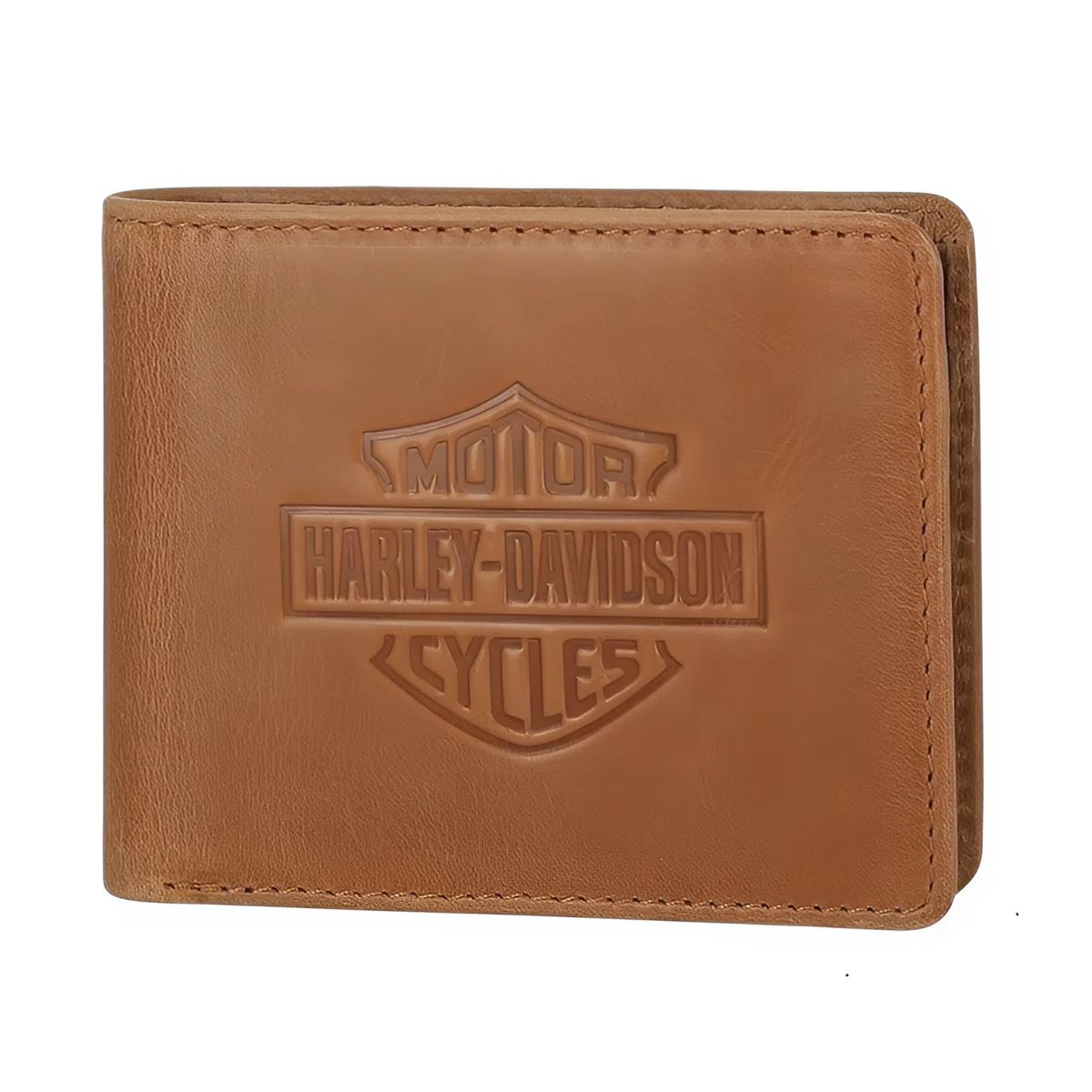 HARLEY DAVIDSON - BILLETERA HOMBRE CUERO GENUINO HARLEY DAVIDSON PROTECCION TARJETAS RFI